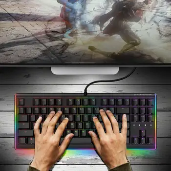 

DURGOD 87Keys gemini k520 RGB LED backlit Mechanical Keyboard Cherry mx switches Gaming Keyboard PBT keycap for Dota 2 Gamer