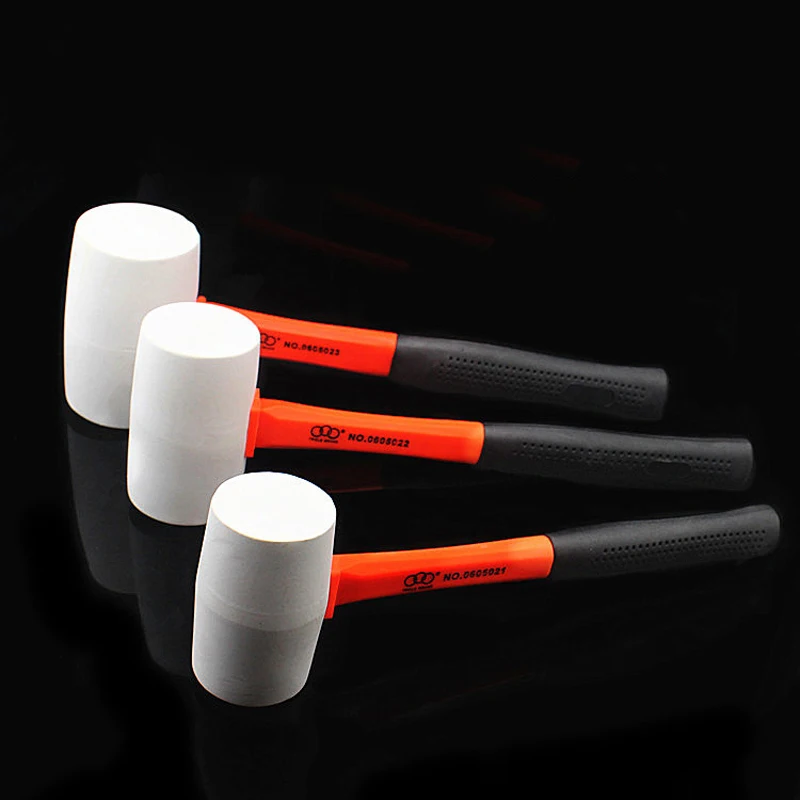 

Manual Rubber Hammer Tools Kit With Steel Pipe Anti-slip Handle For Installation Works Of Metalwork Woodwork Plumbing