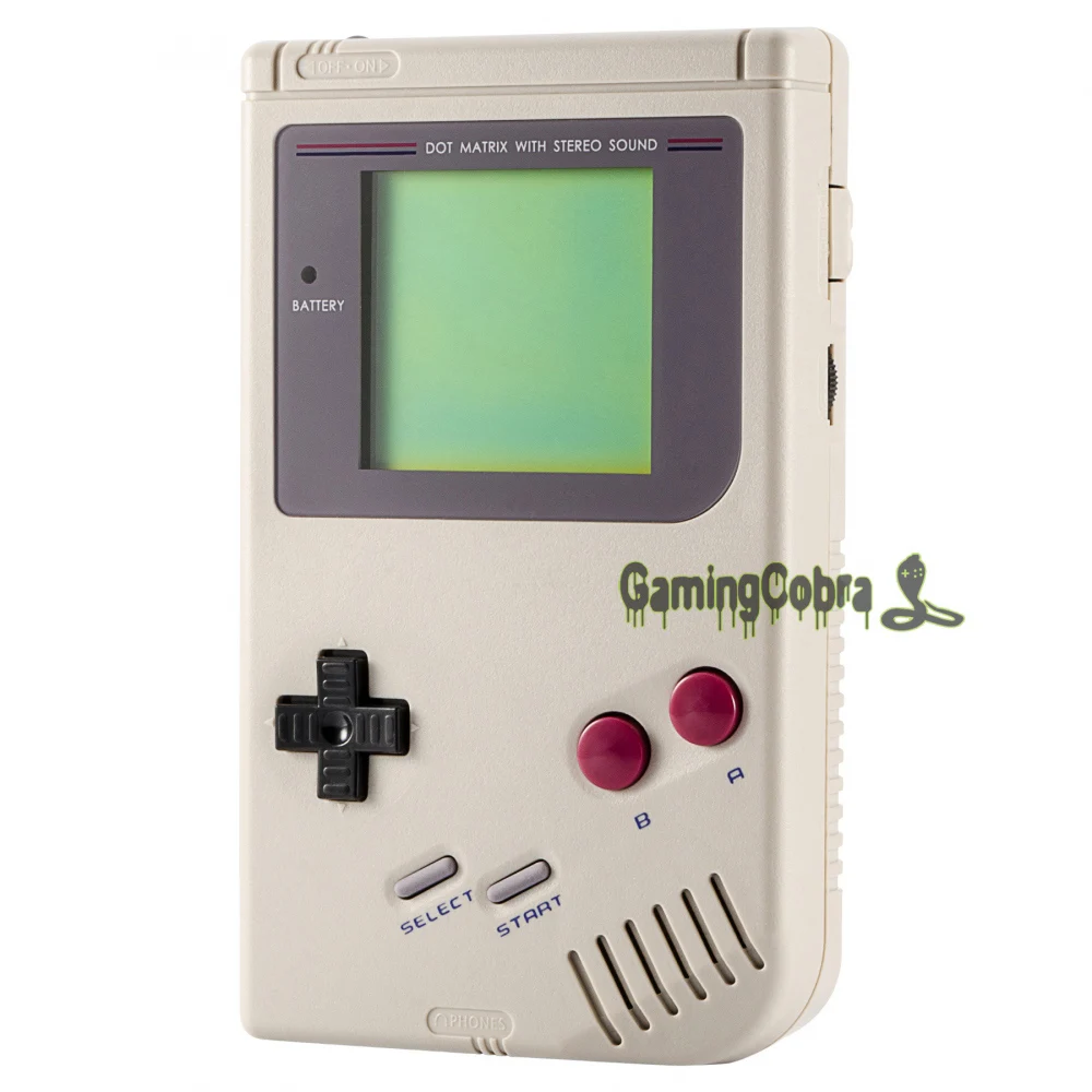 Серые однотонные полноразмерные кнопки с объективом экрана для Gameboy DMG 01 GBF010|housing