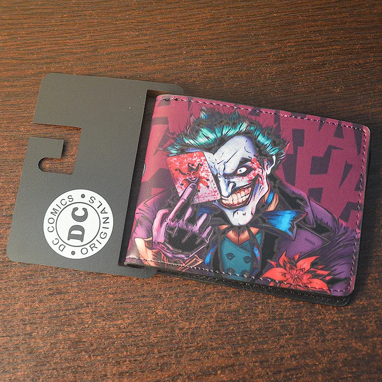Комиксы DC Marvel Джокер Бэтмен вампир Логотип кошелек кредитный держатель для карт кошельки с персонажами мультфильмов