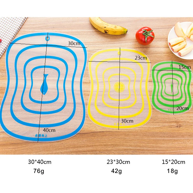 Кухонные разделочные инструменты блоки гибкие Прозрачные Разделочные доски для кухни PP разделочные доски классификация разделочная доска горячая распродажа