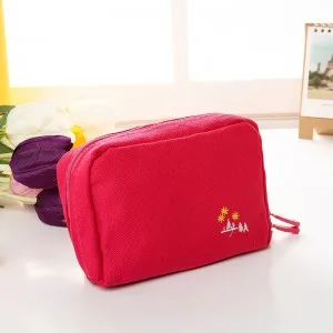 

Fashion Multifunctional canvas bankbook bag Cosmetic storage Bag 18*5.5*11.5cm