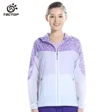 TECTOP Для женщин сезон: весна–лето Спорт на открытом воздухе Пеший Туризм Защита от солнца-защита быстрый сухой кожи Куртки дышащая Обувь для девочек Защита от солнца-защитный тонкий Пальто для будущих мам