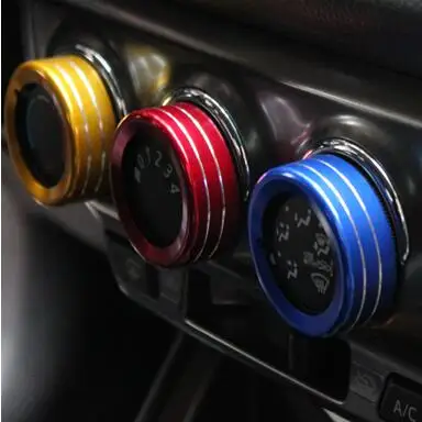 

XIN-AS03 New Arrival Car Styling 3pcs/set Air Conditioning Heat Control Switch knob AC Knob Case For Toyota VIOS YARiS