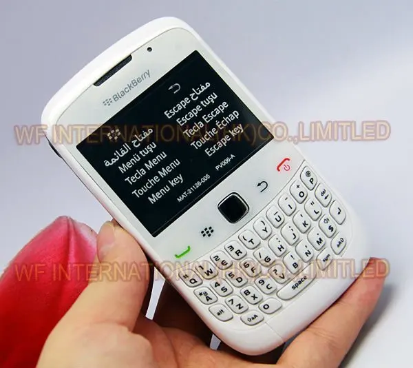 Оригинальный разблокированный смартфон BlackBerry 3G 9300 Curve мобильный телефон белый