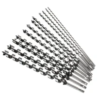לעיבוד עץ 460Mm לונג 6-28Mm אוז Drill Bits עץ קרפנטר בנייה תחביב עץ מקדחות סט לעיבוד עץ (5)