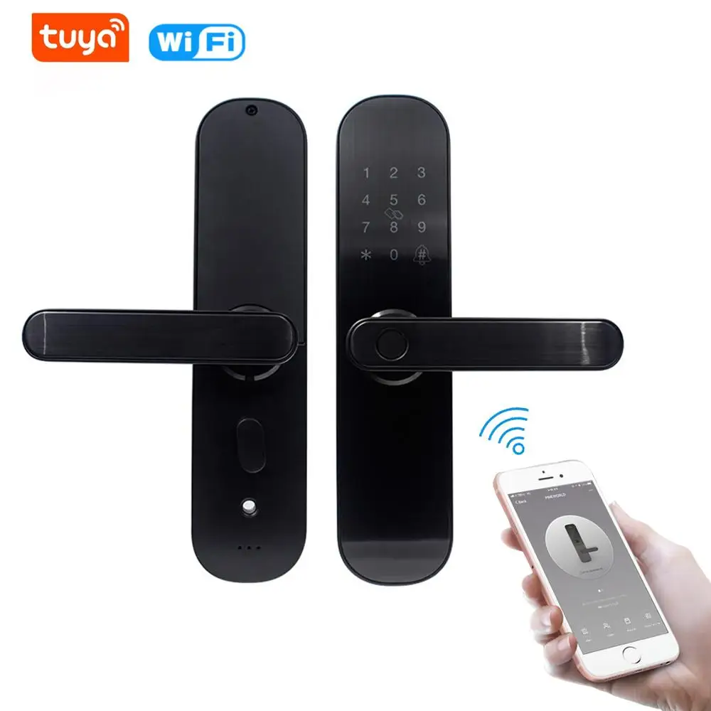 Us 129 86 57 Off Tuya Smart Door Lock Digital Code Biometric Fingerprint Lock With Wifi Smart Life App In Electric Lock From Security Protection