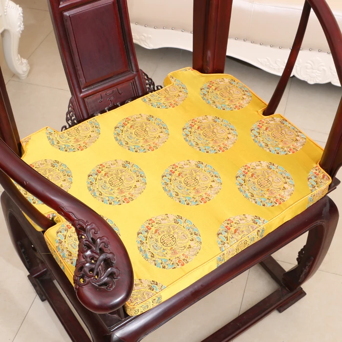 Толстый вогнутый стул подушка сиденье зазор Подушка цветочный китайский Шелковый стул подушки рождественские украшения для дома кресло зазор наполнитель мягкий коврик