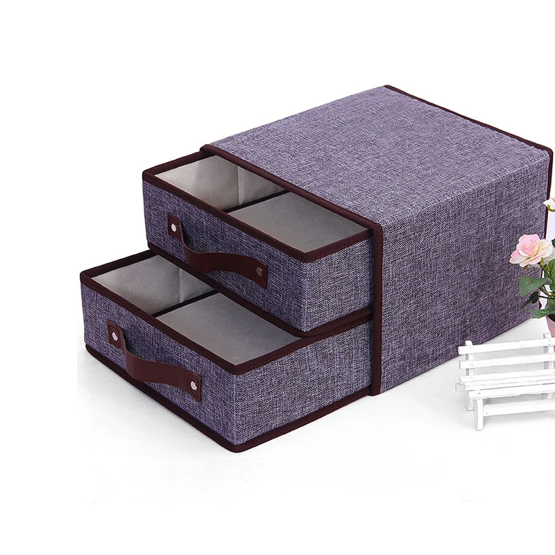 

Multifunctional Fold Underwear Bra Storage Box Drawer Closet Organizer Underwear Box Scarf Socks Bra home storage organizer