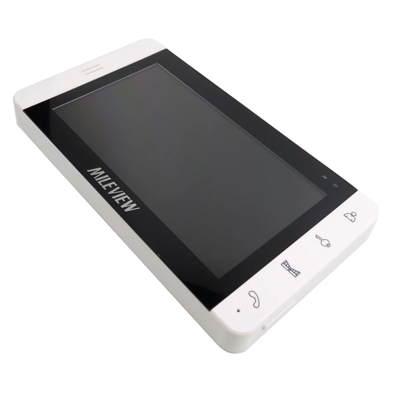 Sale FREE SHIPPING 7" LCD Monitor Record Video Intercom Door Phone System + Fingerprint Code Keypad Unlock Door Camera Strike E-Lock 4