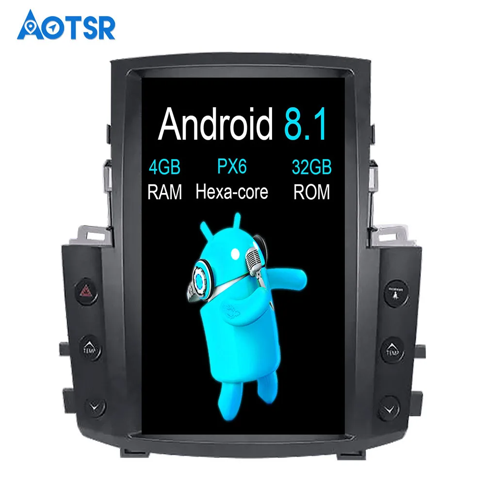 Aotsr Android 8 1 Tesla вертикальный автомобильный dvd плеер с экраном GPS навигации радио для