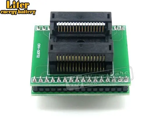 SOP32 до DIP32 (A) SO32 SOIC32 SOP IC тестовое гнездо программирования адаптер 1 27 шаг |