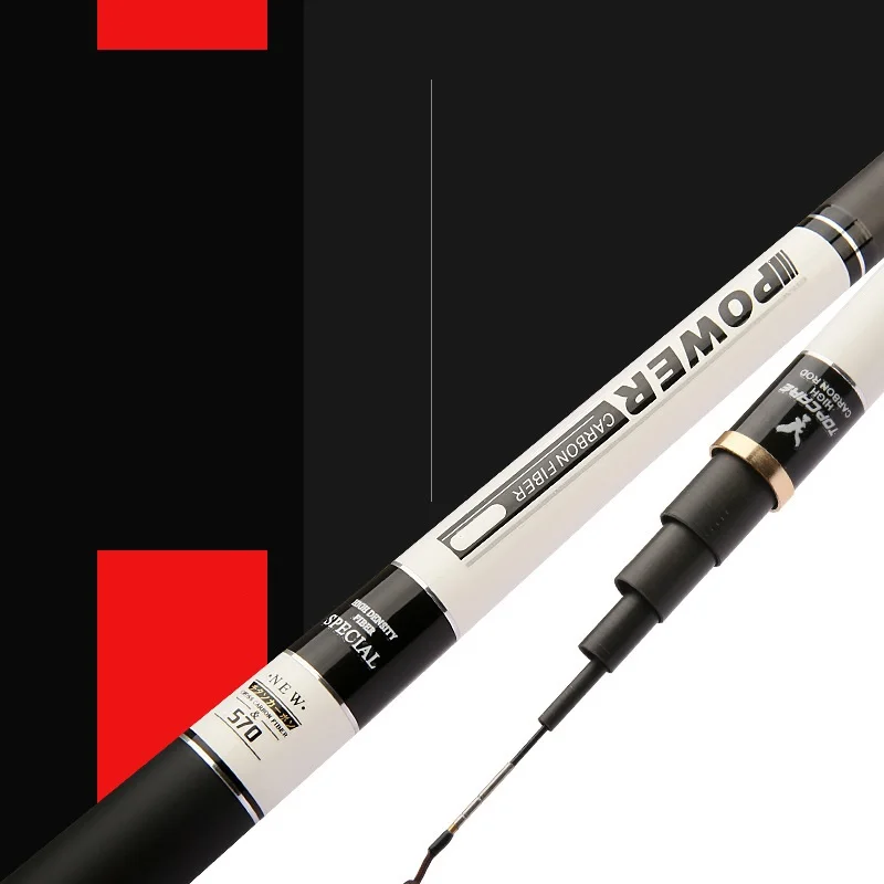 Camouflage Portable 3.63-7.2M Lure Test M Action Carbon Fiber Travel Carp Baitcasting Spinning Fishing Rod