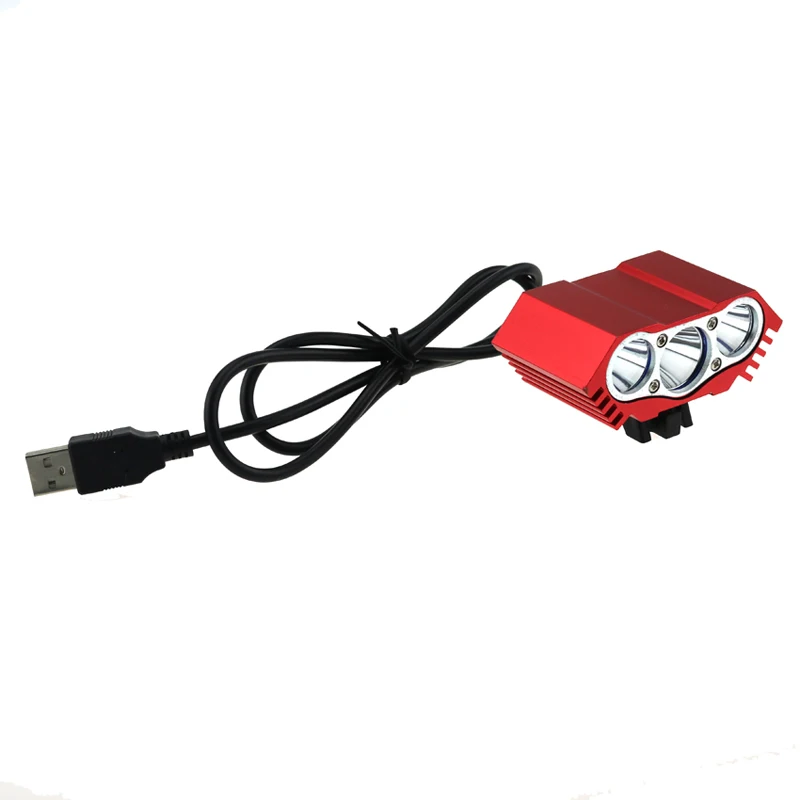 8 4 в USB велосипедный налобный фонарь 3x CREE T6 LED 6000LM горный велосипед передний свет