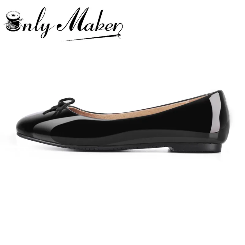 

Onlymaker 2018 Slip on Colorful Shoes Flats Women's Wedding and Party Shoes comfort Spring shoes big size US15