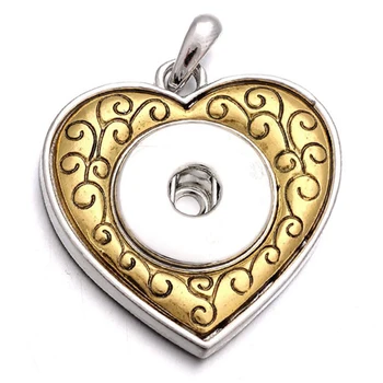 

JaynaLee Heart Love Snaps Pendant without Chain fit 18mm or 20mm Ginger Snaps for women Men gift GJP8075
