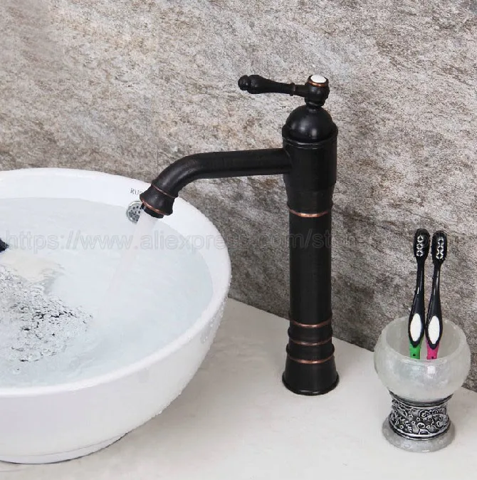 Bathroom Basin Sink Faucet Oil Rubbed Bronze Single Handle Kitchen Tap Faucet Mixer hot and cold water tap znf299