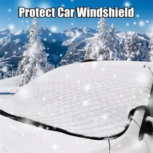 Универсальный автомобильный внедорожный защитный чехол на лобовое стекло, защита от снега, защита от солнца, плотный чехол на лобовое стекло, водонепроницаемый, пыленепроницаемый