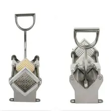 3 kind Blades Stainless Steel Manual Potato Chipper Vegetable Cutter Chip Fruit Slicer Chopper Chipper French Fry Cutters