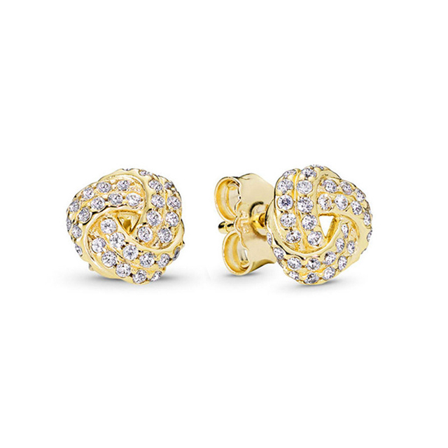 Offer 29 Styles  Infinity Stud Earring Clear CZ Fit Brand Earrings for Women Wedding Jewelry Dropshipping