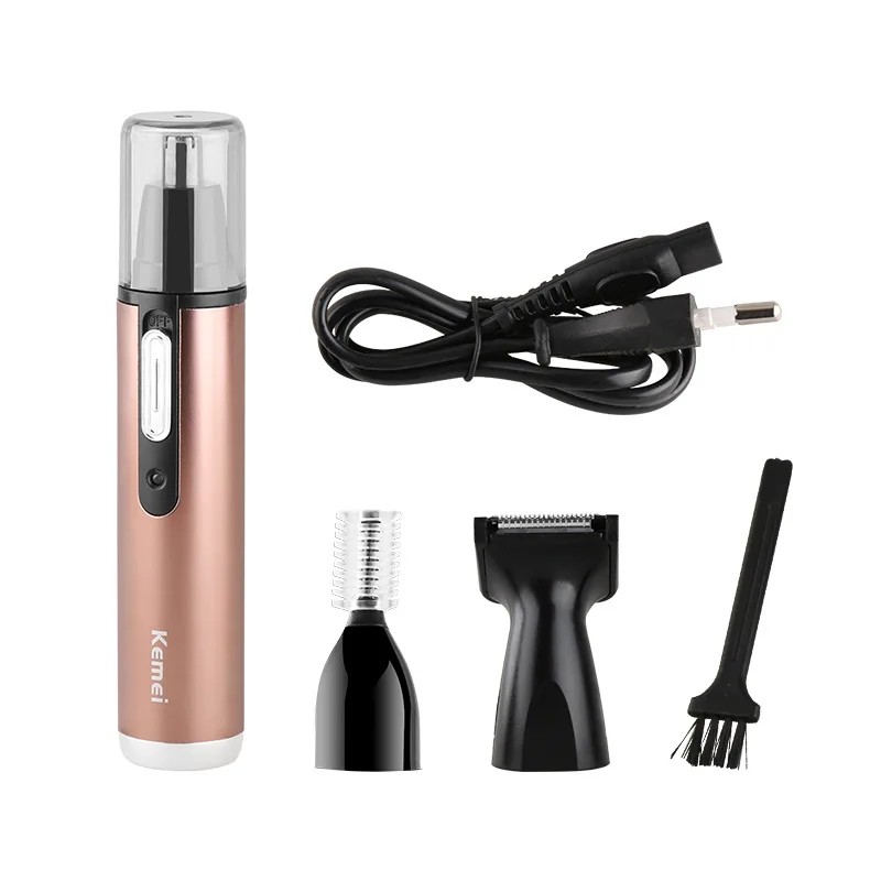 

Kemei KM-6661 Multifunction Electric Nose Trimmer 3 In 1 Electric Vibrissae Device Cleaner Shaving and Hair Removal Razor