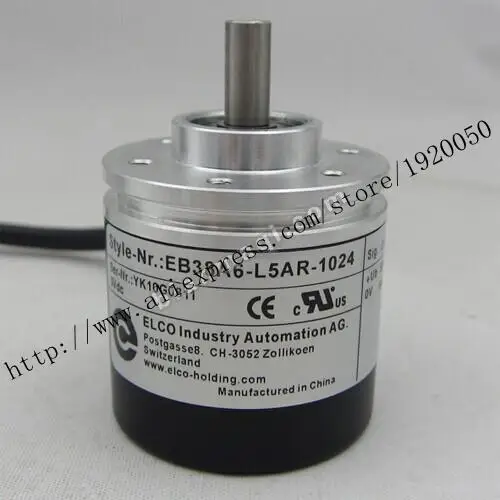 

Elco ELCO shelf EB38A6-L5AR-1024 rotary encoders solid shaft 6mm outer diameter of 38mm