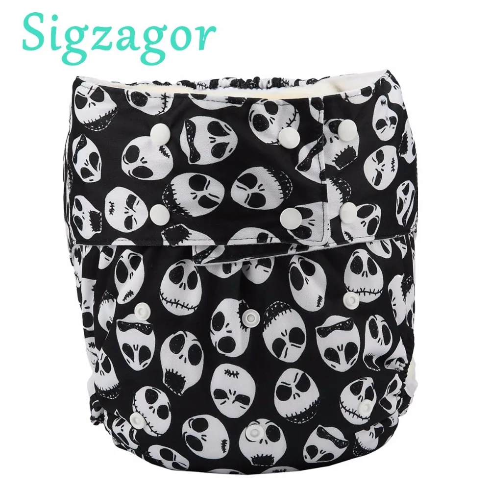 

[Sigzagor]10 Teen Adult Cloth Diapers Nappies Pocket Incontinence Waterproof Reusable Gussets Insert ABDL Age Role Play Costume