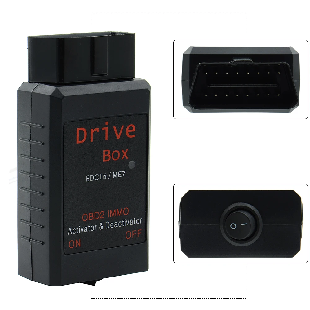 

Top Selling VAG Drive Box OBD2 OBD2 IMMO Deactivator Activator for Bosch EDC15/ME7 VAG IMMO Deactivator Free Shipping