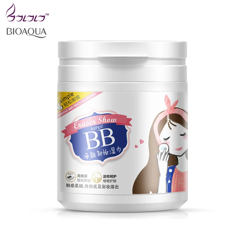 

BIOAQUA 100 Sheets makeup remover face eye deep cleansing cotton pads moisturizing cotton pads