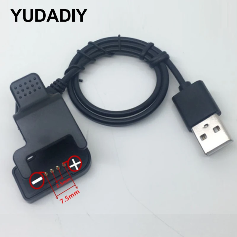  4-pin 7.5mm clip type charging cable support Smart Watch Smart Wristbands charging Line USB interfa - 32976631557