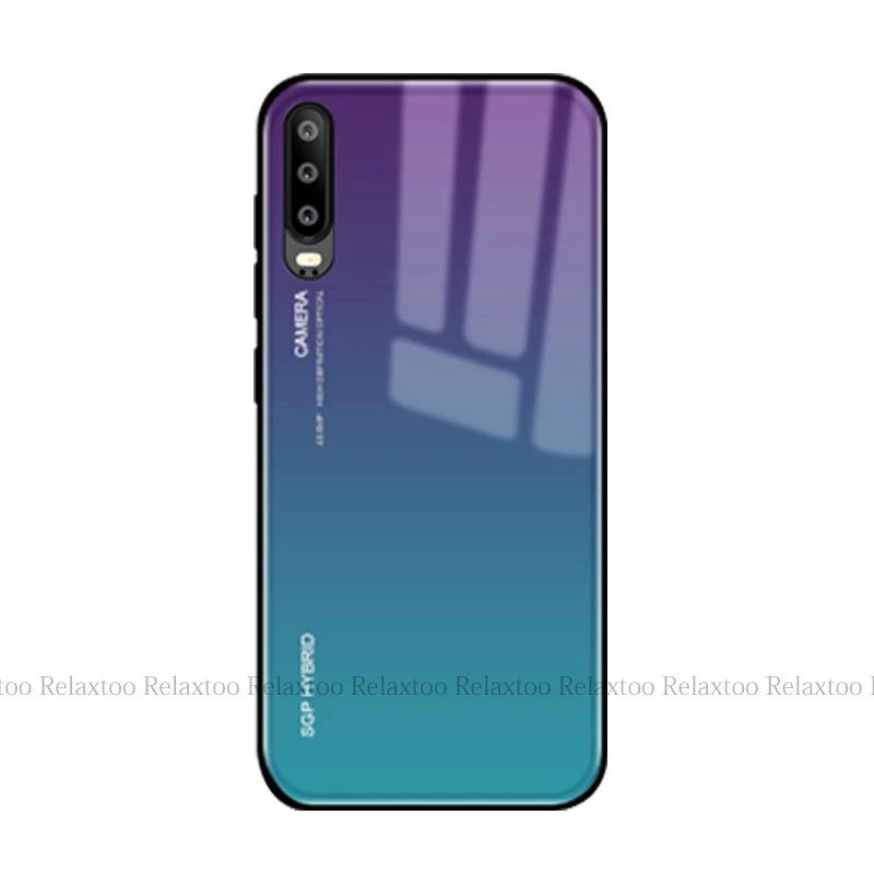 Градиентный чехол для huawei p30 pro p20 lite mate 20 X p10 honor 20 10 light 9 8x nova 3 3i 3e 4 p smart plus y9 стеклянная крышка