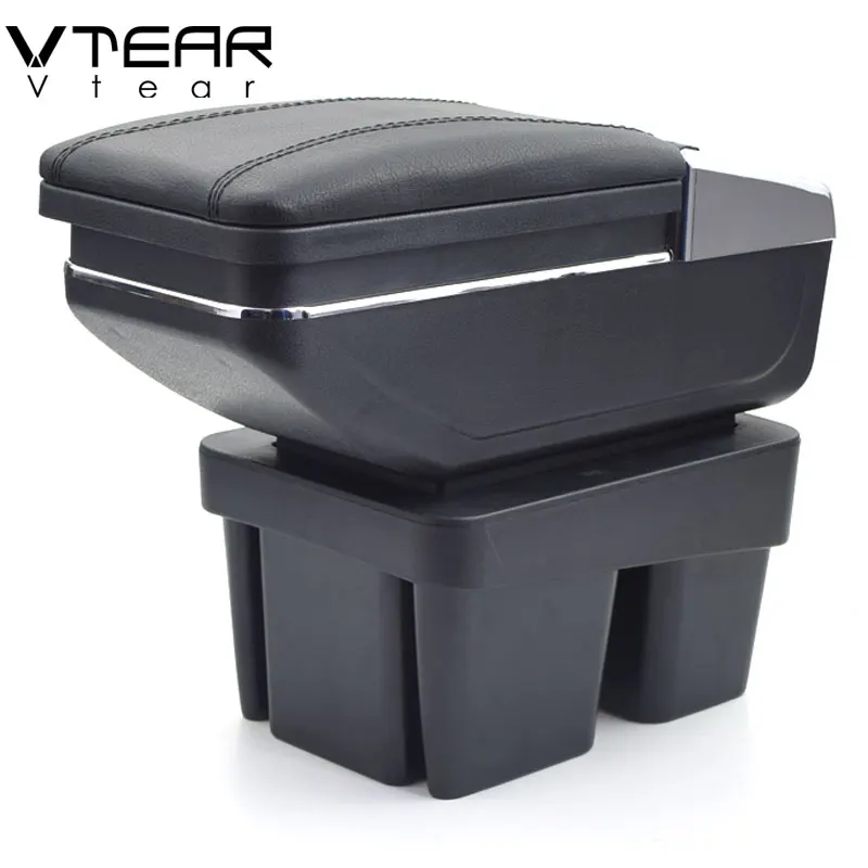 

Vtear For VW Golf 7 armrest box car styling central Store content box cup holder interior car-styling decoration accessories
