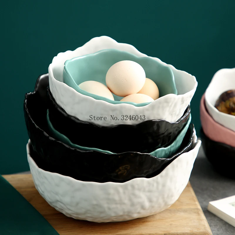 Креативная фруктовая Салатница, размер, Скандинавская домашняя керамическая миска, Овощная миска для десерта, посуда