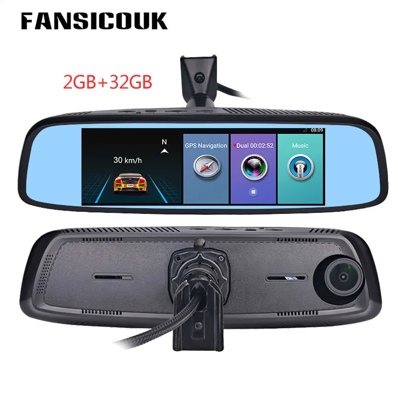 FANSICOUK 8 'ƊG 1080 P зеркало заднего вида 2 ГБ + 32 Dash Cam Android 5 1 gps wifi ADAS Авто регистратор