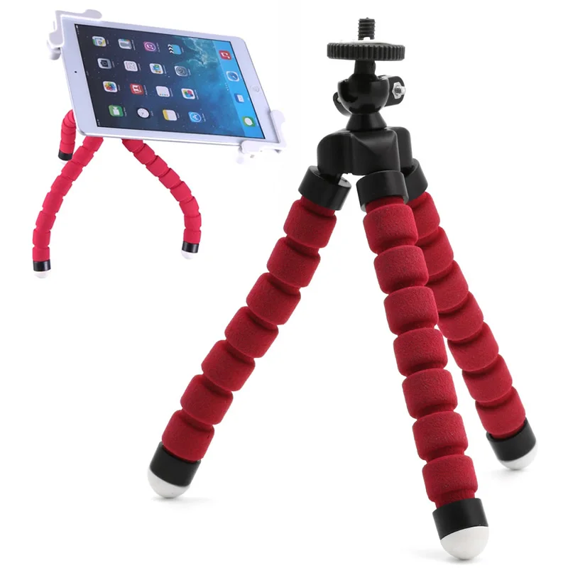 Universal Mini Portable Flexible Sponge Octopus font b Tripod b font Bracket Stand Mount Monopod Phone