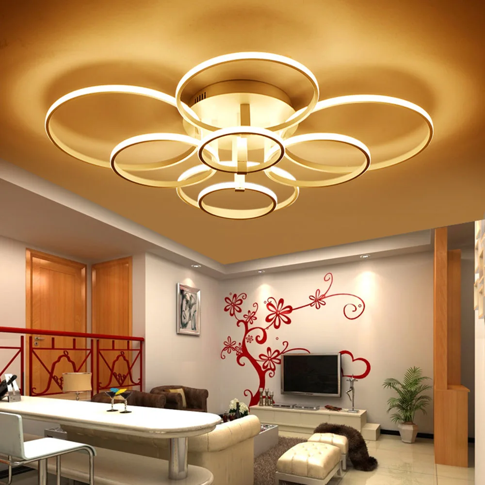

Lights Ceiling LED Postmodern Ceiling Lamp 110-220v Simple Led Lustre Luminaire Ceiling Lights for Living Room Luminaria