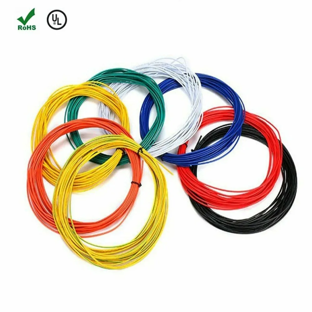 24AWG /26AWG 10 метров UL1007 провод 1 4 мм ПВХ электронный кабель UL сертификат 24