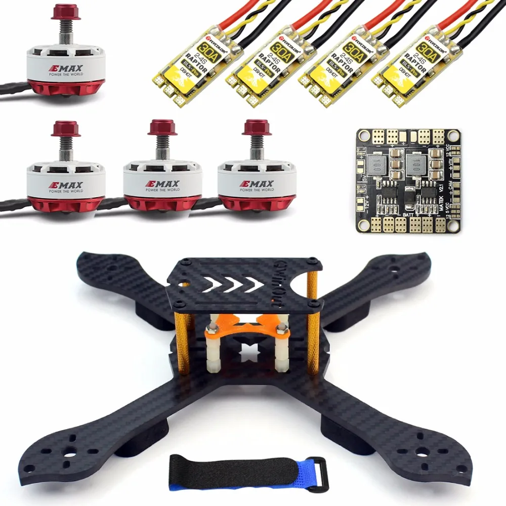 

DIY Accessory Kit 210mm X Shape Frame RS2306 2400KV Brushless Motor 30A ESC 2S-4S with PDB for FPV RC Racing Dshot Drone Kits