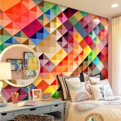 Beibehang обои Гостиная диван спальня ТВ установка стены современного искусства обои цвет сетки Настенные обои