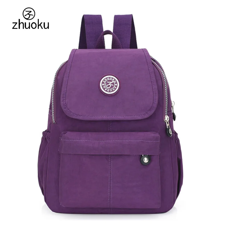 

women backpack Black mini backpack teens girl school bags good quality double shoulder Beach bag 2017 Famous brand design ZK603
