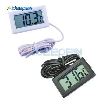 

TPM-10 FY-10 Mini LCD Digital Thermometer Hygrometer Freezer Fridge Temperature Sensor For Indoor Outdoor -50~110 Degree