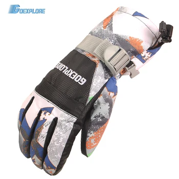 

Goexplore ski gloves male new snowboard outdoor hiking cycling motorcycle women warm thicken winter waterproof gloves for men