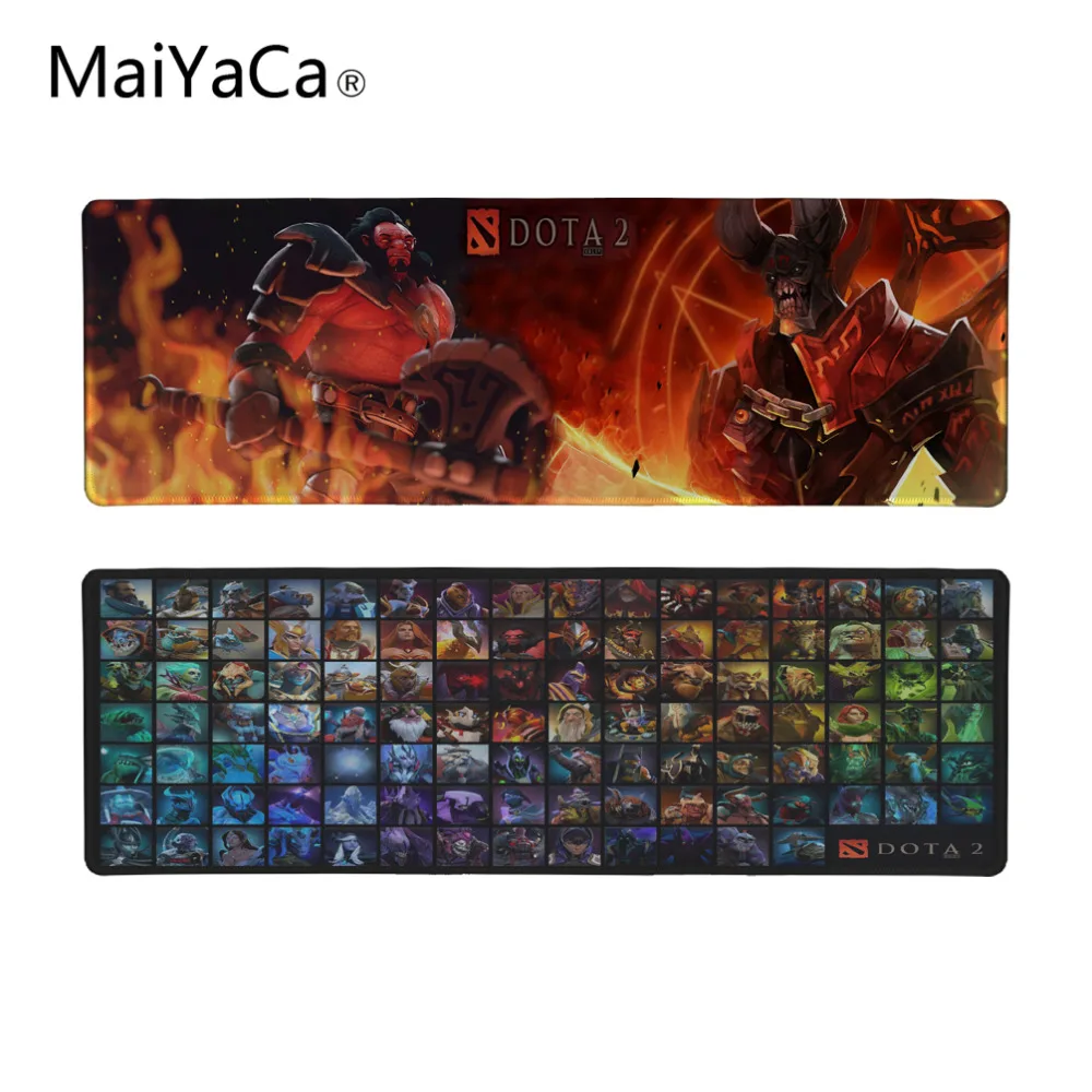 MaiYaCa Dota 2 коврик для мыши большой размер 600/700/800/900x300 коврик для мыши игровая версия фиксирующая кромка