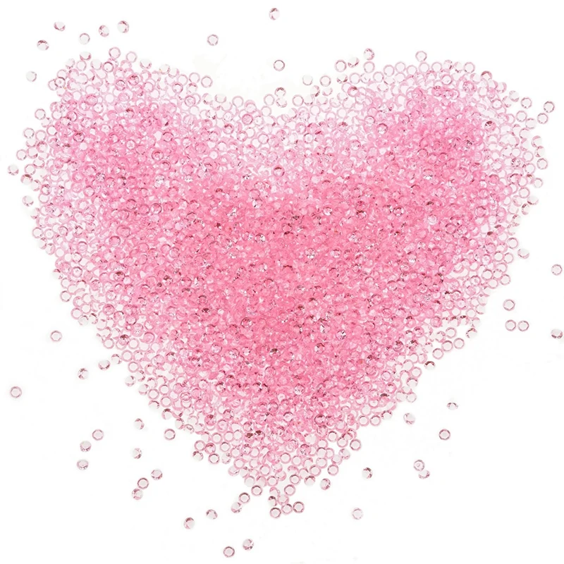 5000pcs Mini Artificial Acrylic Diamonds Crafts Plastic Stone Fake Diamonds Clear Vase Filler Fish Tank Decoration Ornaments