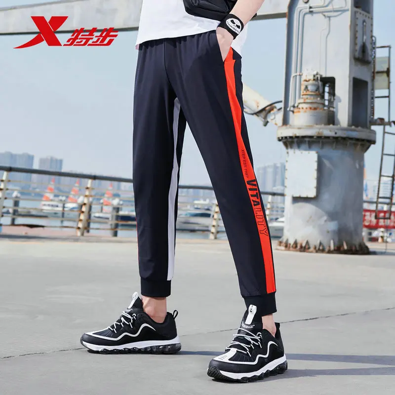 881229A39025 Xtep men's trousers woven nine pants 2019 summer new breathable and quick-drying fashion sweatpants