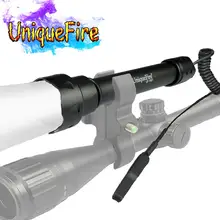 Охотничий фонарик UniqueFire 1501 Регулируемый флисовый фонарик IR 850nm большой диапазон мощный с переключатель Rat Tail 3 режима