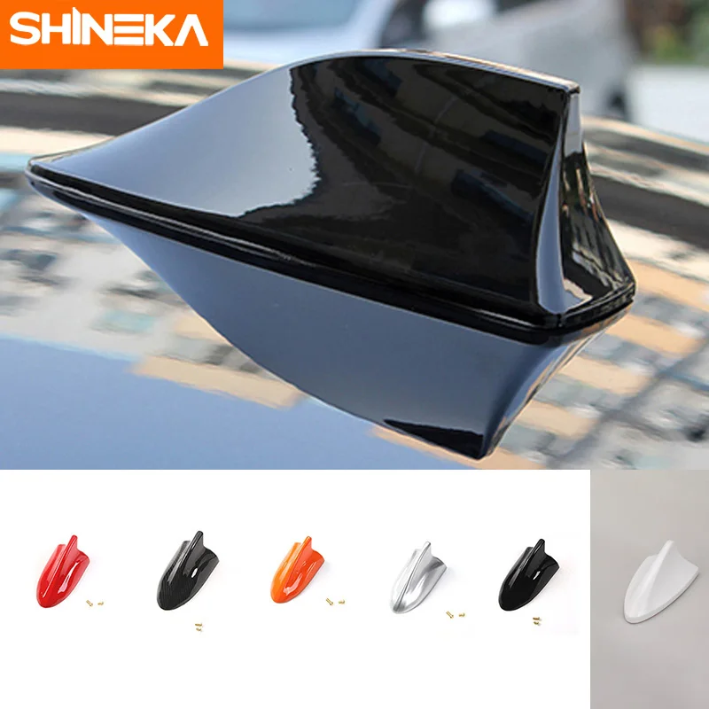

SHINEKA Aerial For Jeep Compass 2017+ Shark Antenna Auto Radio Signal Aerials Pedestal Cover For Jeep Renagade 2017+ Accessories