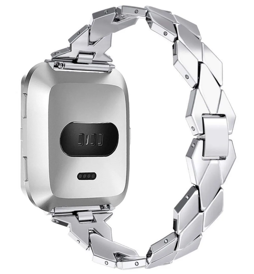 for Fitbit Versa Band Watch Stainless Steel (1)