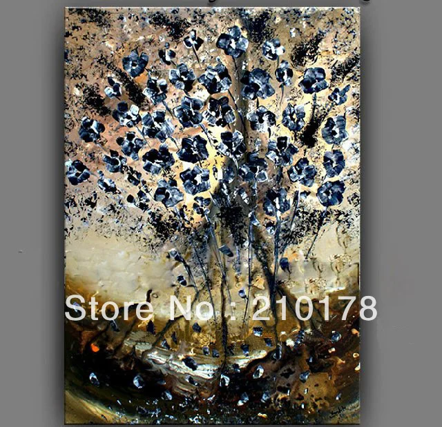 

handmade oil painting on canvas modern 100% Best Art Flower oil painting original directly from artis FL1-117