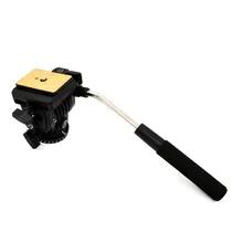 Video Camera Tripod Action Fluid Drag Pan Tripod Head For Canon Nikon Sony DSLR Camera Camcorder Shooting Filming